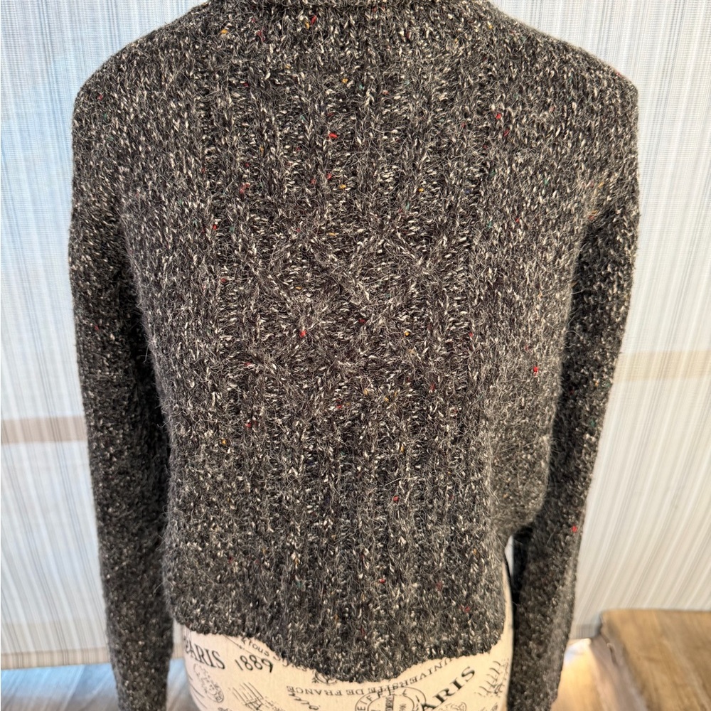 Forêt De Framboise Gray Flecked Knit Sweater - Size M